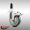 Service Caster 4 Inch 316SS Gray Poly Swivel 1-1/8 Inch Expanding Stem Caster Lock Brake SCC SCC-SS316TTLEX20S414-PPUB-118 - alternate 1